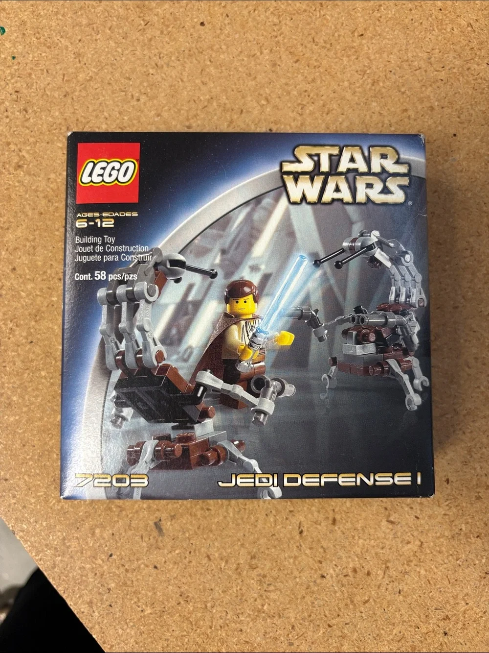 SALE! Vtg New Sealed LEGO Star Wars 7203 Jedi Defense 1 2002 Nice Box Obi Wan